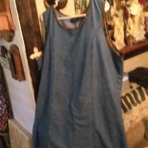 2X gorgeous light weight blue long sleeveless Dress